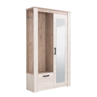 ΕΠΙΠΛΟ ΧΟΛ Kent PS GREY OAK/WHITE OAK 114x36,5x195εκ