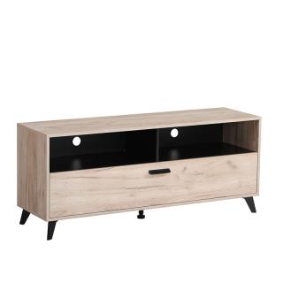 ΕΠΙΠΛΟ ΤΗΛΕΟΡΑΣΗΣ UMBRIA TV 140 GREY OAK-ΜΑΥΡΟ 137x40x58εκ m.b.r
