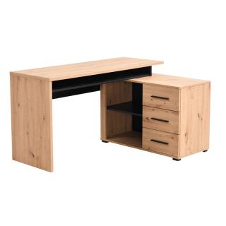 ΓΡΑΦΕΙΟ ARHIMED ARTISAN OAK-ΜΑΥΡΟ 138x102x75εκ